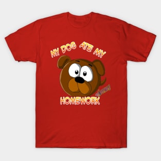 TIFFANY Adventures on Colorful Island My Dog Ate My Homework T-Shirt